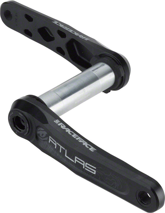 Juego de bielas RaceFace Atlas de 175 mm con eje RaceFace CINCH de montaje directo, interfaz negra