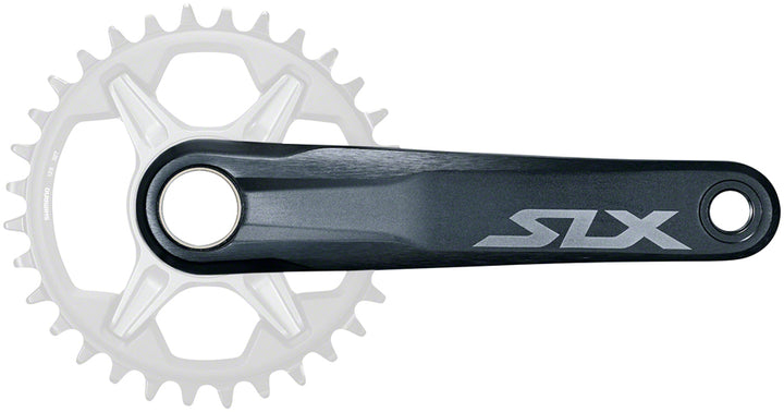 Juego de bielas Shimano SLX FC-M7100-1 - 170 mm, 12 velocidades, 1 eje de montaje directo Hollowtech II, negro