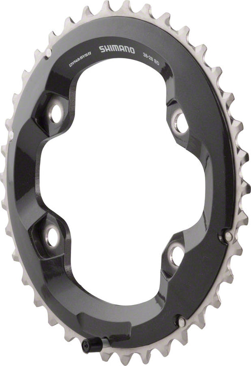 Plato exterior Shimano XT M8000 de 38 dientes y 96 mm, 11 velocidades, para juego de 38 a 28 dientes