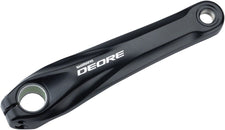 Biela izquierda negra Shimano Deore FC-M617 de 175 mm