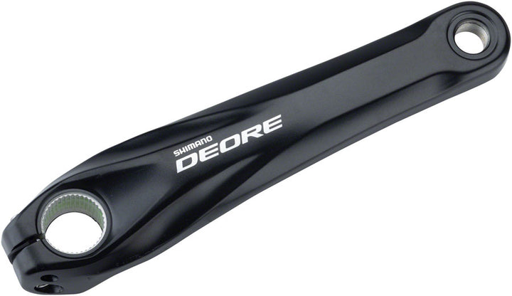 Biela izquierda negra Shimano Deore FC-M617 de 175 mm