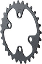 Plato Shimano Deore FC-M6000 - 26 dientes, 10 velocidades, 64 mm, BCD asimétrico, juego de 36-26 dientes