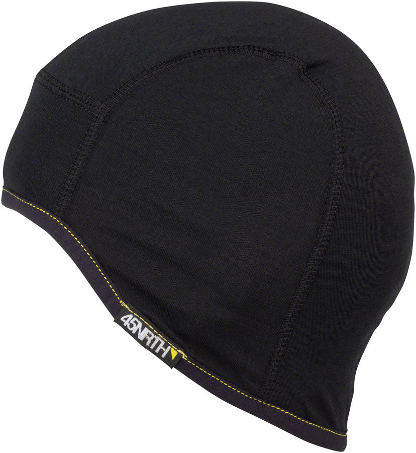 Gorra de ciclismo ligera de lana Stavanger 45NRTH 2023 - Negra (talla pequeña/mediana)