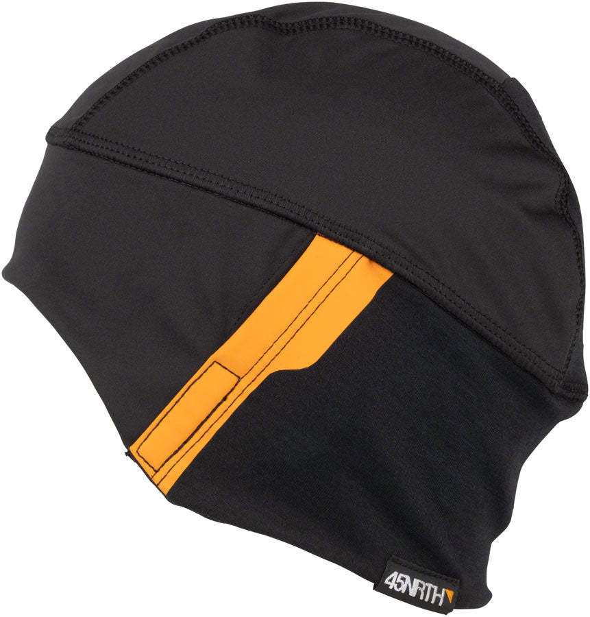 Gorra de ciclismo resistente al viento 45NRTH 2024 Stovepipe - Negra (tallas L/XL)
