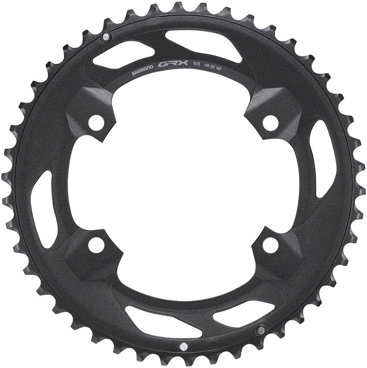 Plato Shimano FC-RX600-10 - 46 dientes, 110 BCD para 2x10, color negro