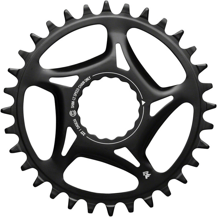 Plato de acero RaceFace Narrow Wide Direct Mount CINCH - Shimano 12 velocidades requiere cadena compatible con Hyperglide+ 32t BLK