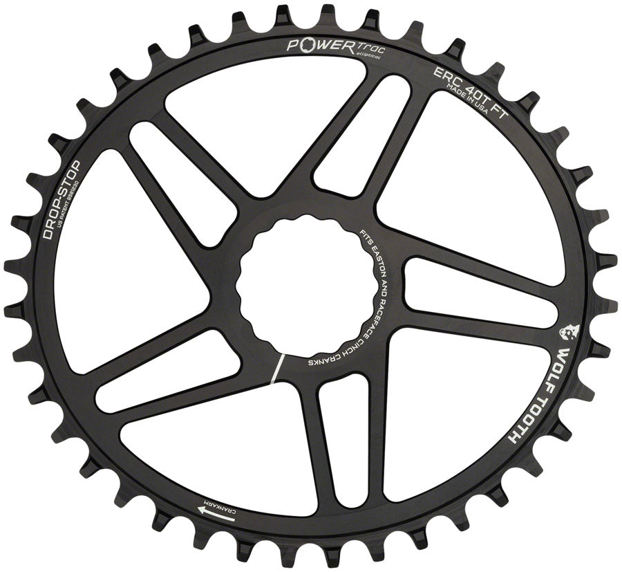 Wolf Tooth Drop Stop PowerTrac SRAM Direct Mount Chainring