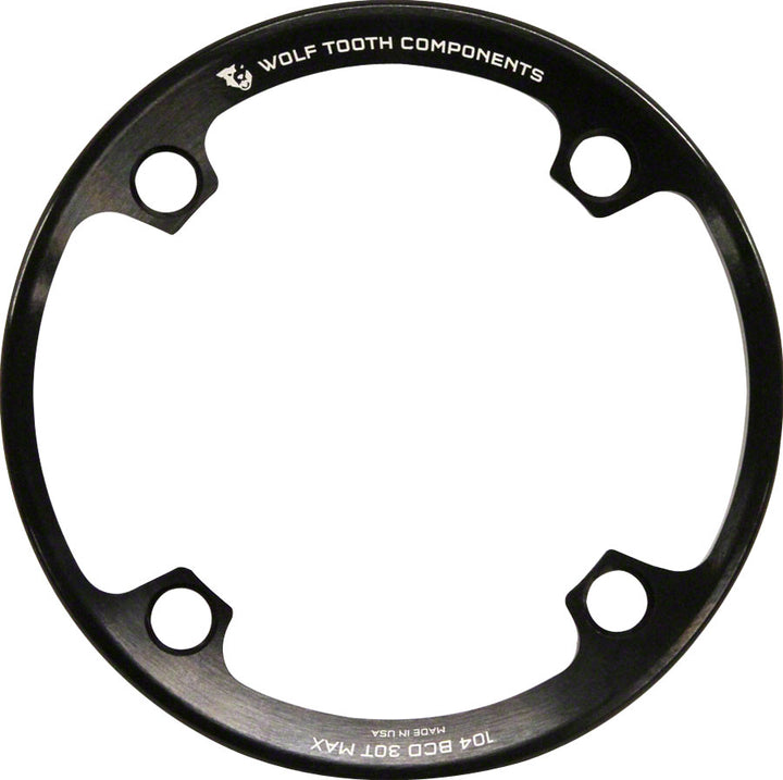 Protector de dientes Wolf Tooth: para bielas BCD de 104 dientes, compatible con platos de 26T a 30T