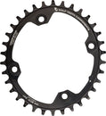 Plato elíptico Wolf Tooth 104 BCD - 36 dientes, 104 BCD, 4 tornillos, tope de caída, A BLK
