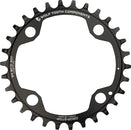 Plato Wolf Tooth 94 BCD - 34 dientes, 94 BCD, 4 tornillos, tope de caída para bielas SRAM, color negro