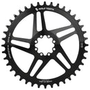 Plato Wolf Tooth de montaje directo - 42 dientes SRAM de montaje directo Drop-Stop B para bielas SRAM de 8 tornillos, desplazamiento de 6 mm, negro