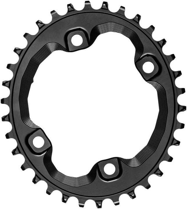 absoluteBLACK Oval 96 BCD Chainring Shimano XT M8000 - 34t 96 Shimano Asymmetric BCD 4-Bolt Narrow-Wide BLK