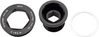 Juego de pernos de cigüeñal y extractor RaceFace CINCH - M18x15 Negro brillante