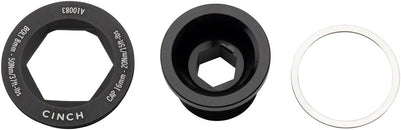 Juego de pernos de cigüeñal y extractor RaceFace CINCH - M18x15 Negro Mate