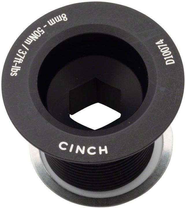 Tornillo de cigüeñal RaceFace CINCH con arandela - NDS M18 Negro Mate