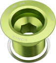 Tornillo de cigüeñal RaceFace CINCH con arandela - NDS M18 Verde brillante