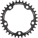 Plato Wolf Tooth para ciclocross de carretera (110 BCD) - 34 dientes, 110 BCD, 5 tornillos, tope abatible, 10/11/12 velocidades, compatible con Eagle Flattop, negro