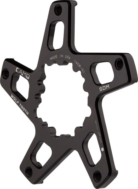 Araña de montaje directo Wolf Tooth CAMO SRAM - M8 BB30, línea de cadena de 49 mm/desplazamiento de 6 mm
