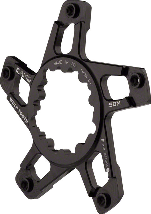 Araña de montaje directo Wolf Tooth CAMO SRAM – M2 BB30, línea de cadena de 49 mm/desplazamiento de 0 mm