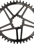 Wolf Tooth Elliptical Direct Mount Chainring - 40t SRAM Direct Mount 6mm Offset Drop-Stop Flattop Compatible - Black
