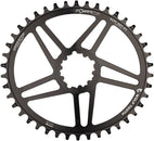 Plato elíptico Wolf Tooth de montaje directo - 42 dientes SRAM de montaje directo, desplazamiento de 6 mm, compatible con Drop-Stop Flattop, negro