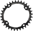 Plato elíptico Wolf Tooth 104 BCD - 34 dientes, 104 BCD, 4 tornillos, requiere cadena Shimano Hyperglide+ de 12 velocidades, color negro