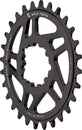 Plato de montaje directo Wolf Tooth - 28 dientes SRAM Direct Mount Drop-Stop A para bielas SRAM Boost de 3 tornillos, desplazamiento de 3 mm, color negro
