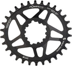 Plato elíptico de montaje directo Wolf Tooth - 30 dientes SRAM Direct Mount Drop-Stop A para bielas SRAM Boost de 3 tornillos, desplazamiento de 3 mm, color negro