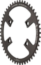 Plato Wolf Tooth Shimano 110 BCD asimétrico - 50 dientes, 110 BCD asimétrico, 4 tornillos, tope de caída para bielas Shimano, color negro