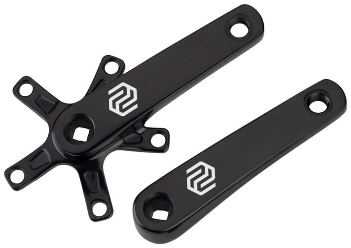Juego de brazo de manivela Promax SQ-1 - Cono cuadrado de 140 mm, interfaz de husillo JIS, 110 mm BCD, negro