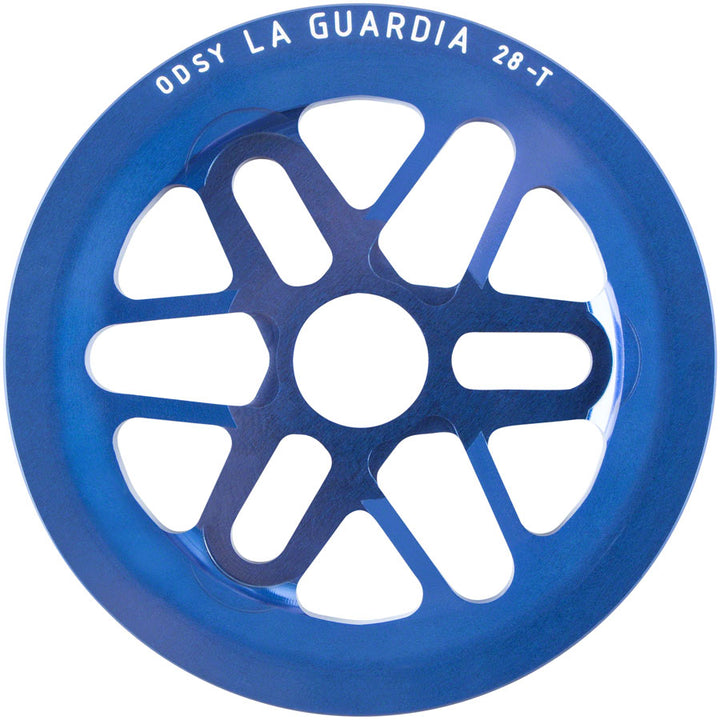 Piñón Odyssey La Guardia - 28 dientes, anodizado azul