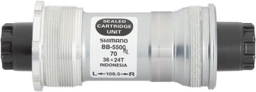 Eje de pedalier Shimano 105 BB-5500 (italiano, 70 x 109,5 mm, interfaz de eje Octalink V1)