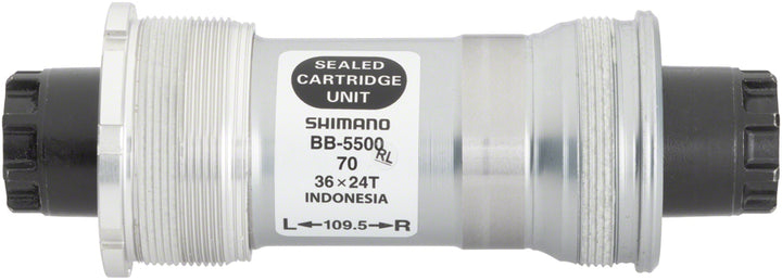Eje de pedalier Shimano 105 BB-5500 (italiano, 70 x 109,5 mm, interfaz de eje Octalink V1)