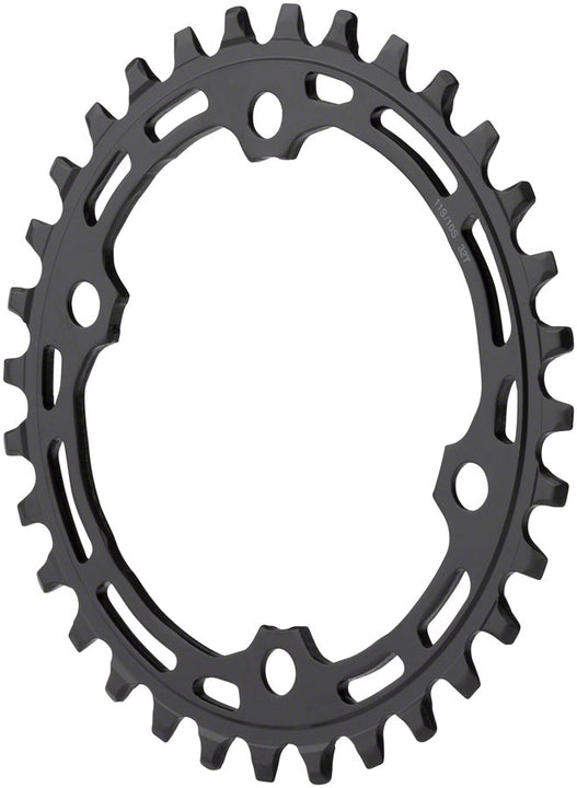 Plato Shimano Deore M5100-1 - 32 dientes, 10/11 velocidades, asimétrico, 96 BCD, negro