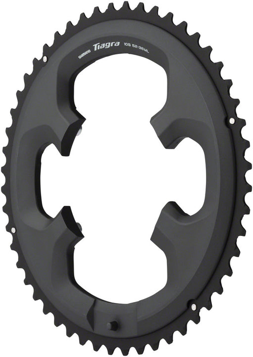 Plato Shimano Tiagra FC-4700 - 52 dientes, 110 BCD, asimétrico, negro