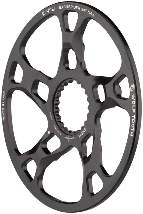 BashSpider Wolf Tooth CAMO para Shimano - M5 Boost, cadena de 52 mm, desplazamiento de 3 mm
