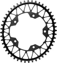 absoluteBLACK Oval 110 BCD Gravel Chainring - 48t 110 BCD 5-Bolt Narrow-Wide BLK