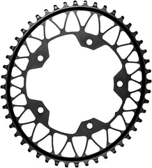 absoluteBLACK Oval 110 BCD Gravel Chainring - 48t 110 BCD 5-Bolt Narrow-Wide BLK