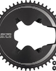 Wolf Tooth Aero Direct Mount 1x Chainring - 50t 4-Bolt Drop-Stop ST Compatible Shimano Dura-Ace R9200/R9200-P Only BLK
