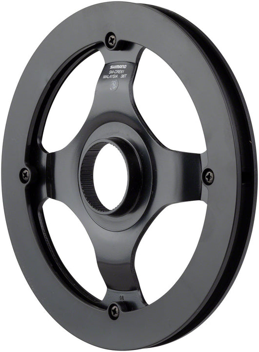 Plato Shimano STEPS SM-CRE61 con guía de cadena simple de 38 dientes
