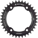 Plato Wolf Tooth Shimano 110 BCD asimétrico - 36 dientes, 110 BCD asimétrico, 4 tornillos, Drop-Stop ST para bielas Shimano GRX, color negro