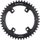 Plato Wolf Tooth Shimano 110 BCD asimétrico - 44 dientes, 110 BCD asimétrico, 4 tornillos, tope de caída ST para bielas Shimano GRX, color negro