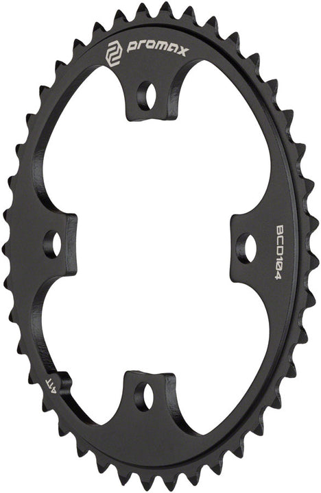 Plato Promax de 4 tornillos - 41 dientes, 104 BCD, negro