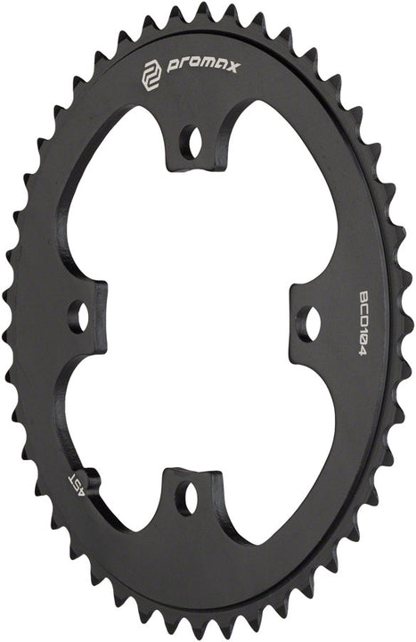 Plato Promax de 4 tornillos - 45 dientes, 104 BCD, negro