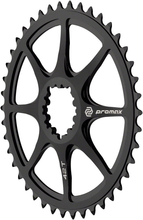 Plato Promax de montaje directo de 42 dientes, negro