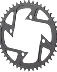 Plato MegaTooth para bicicleta eléctrica Full Speed ​​Ahead Bosch Gen 4 - 46 dientes, 104 BCD, 4 tornillos, aluminio negro