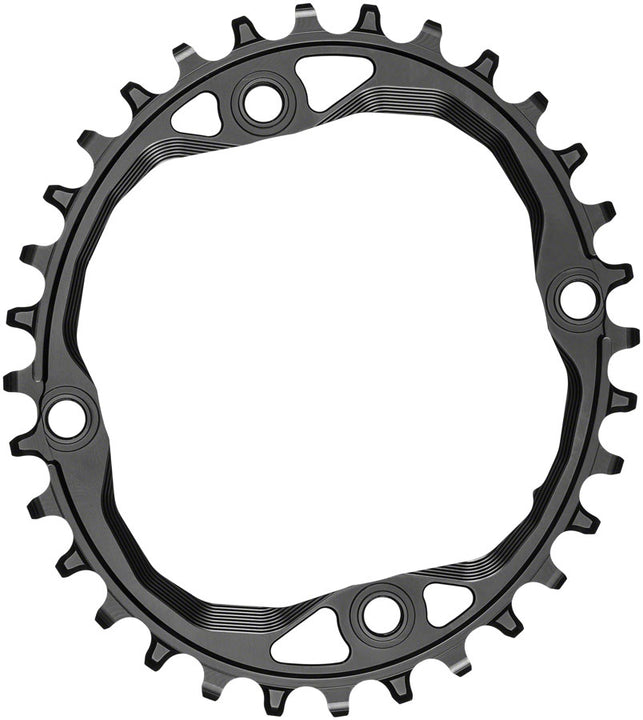 absoluteBLACK Oval 104 BCD Chainring - 32t 104 BCD 4-Bolt Requires Hyperglide+ Chain BLK