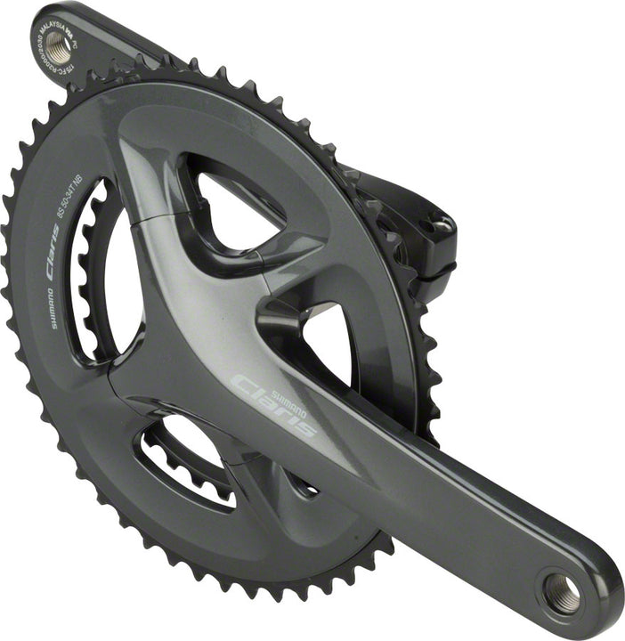 Juego de bielas Shimano Claris FC-R2000 - 175 mm, 8 velocidades, 50/34 dientes, 110 BCD, eje Hollowtech II, interfaz BLK