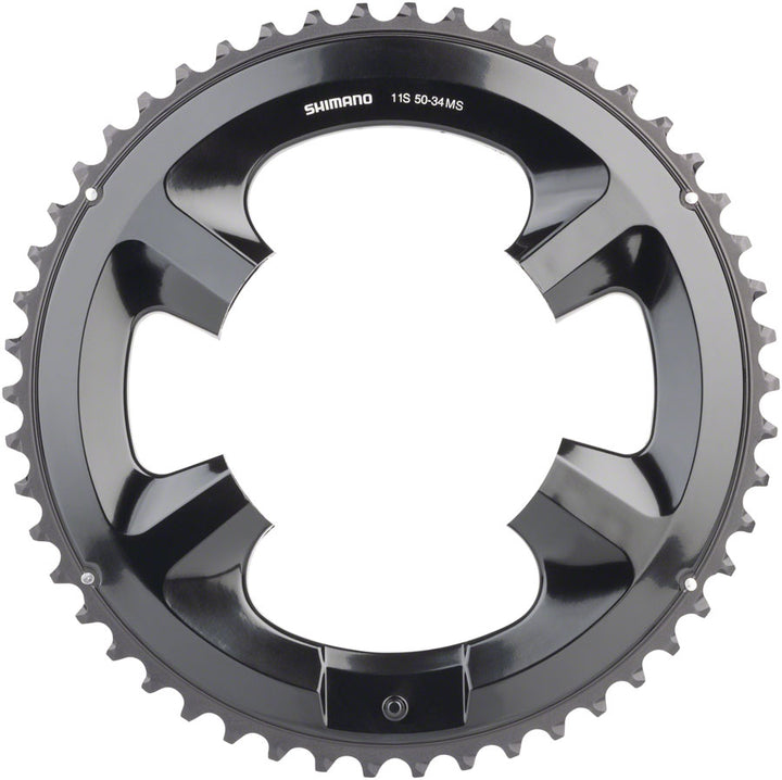 Plato Shimano FC-RS510 - 50 dientes asimétrico, 110 mm BCD, negro, MS