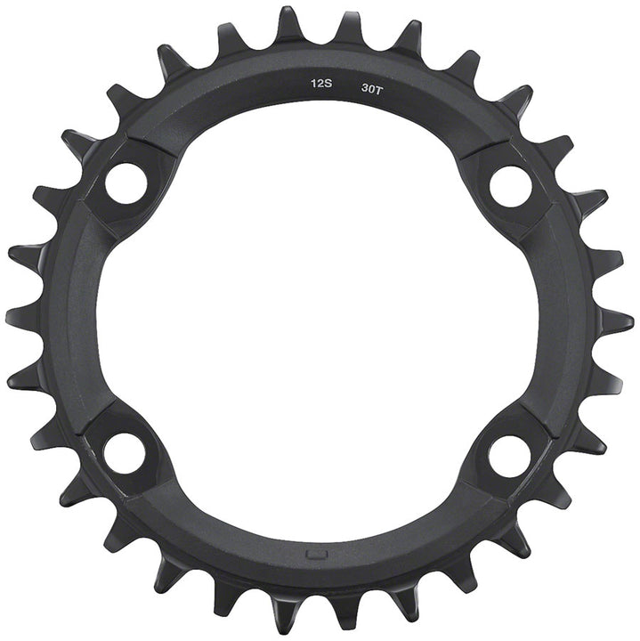Plato Shimano FC-MT610 - 30 dientes, 12 velocidades, asimétrico, 96 BCD, negro